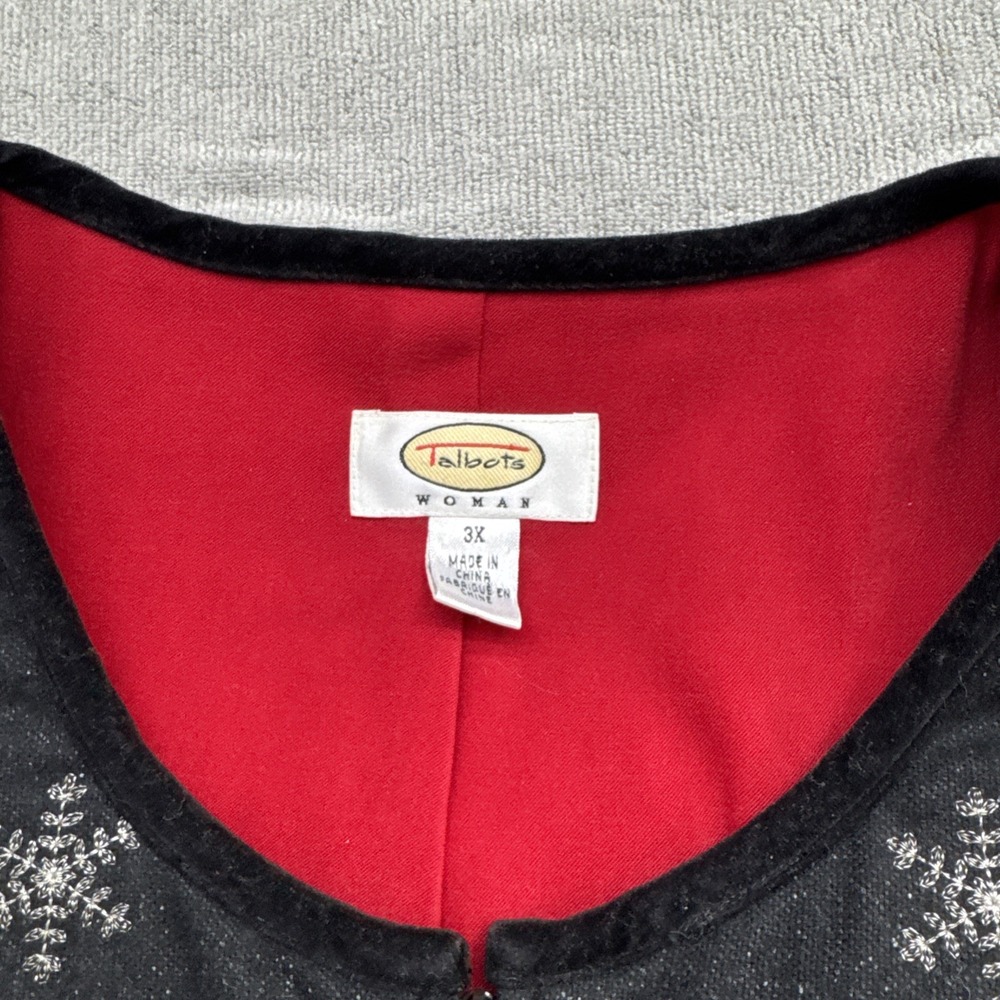 Talbots Quilted Full Zip Vest Womens 3X Plus Lightweight‎ Classic Layering - Picture 2 of 8